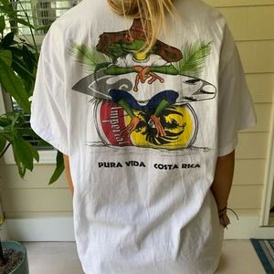 Costa Rica Pura Vida Beach Bum Frog T-shirt size L